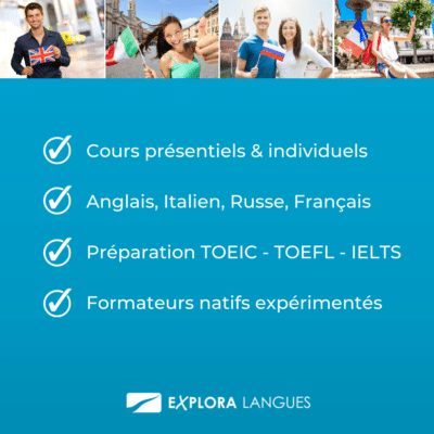 | Des cours particuliers en anglais à Nice avec Explora Langues