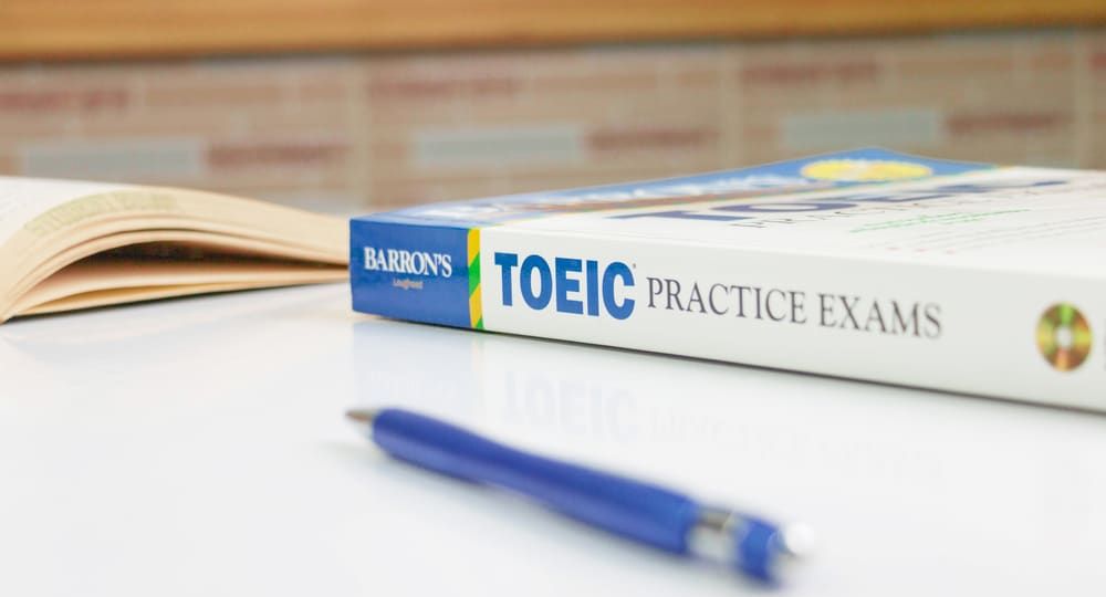 Nakhon,Ratchasima,,Thailand-,August,9,,2020:,Barron's,Toeic,Book,On